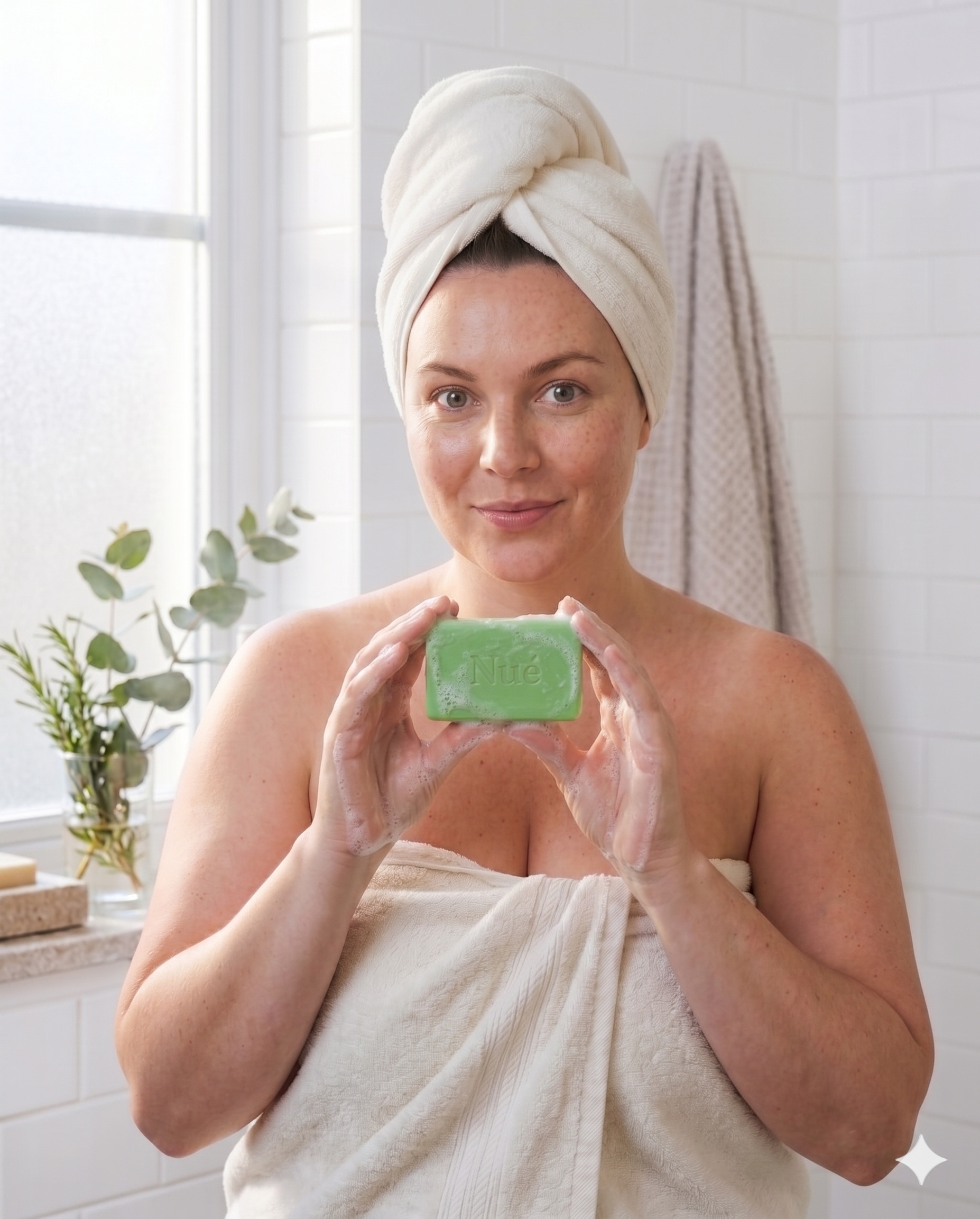 Nué® — Le premier savon spécifiquement conçu pour le pli sous la poitrine.